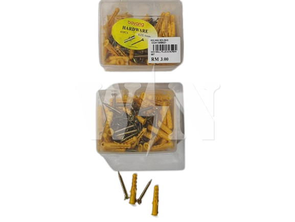 WIN WALL PLUG & SCREW SET