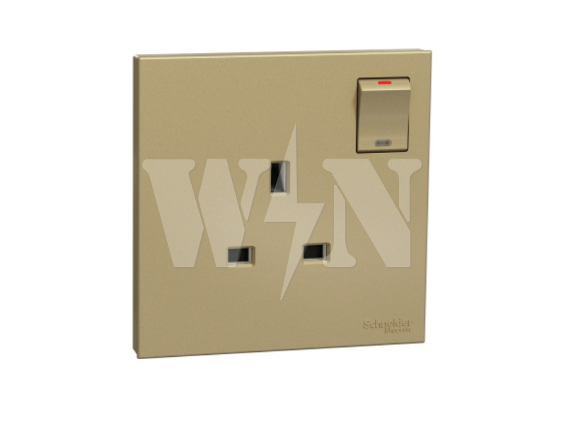 SCHNEIDER AVATARON C 13A SWITCH SOCKET (GOLD) E8715WG