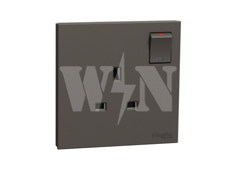 SCHNEIDER AVATARON C 13A SWITCH SOCKET (DARK GREY) E8715DG