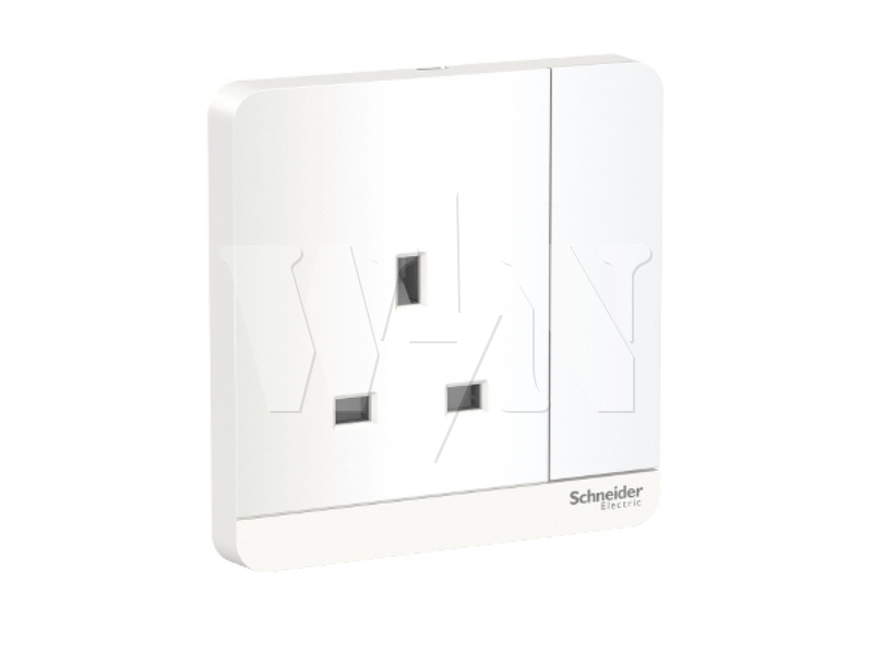 SCHNEIDER AVATARON SWITCH SOCKET 13A (WHITE) E8315