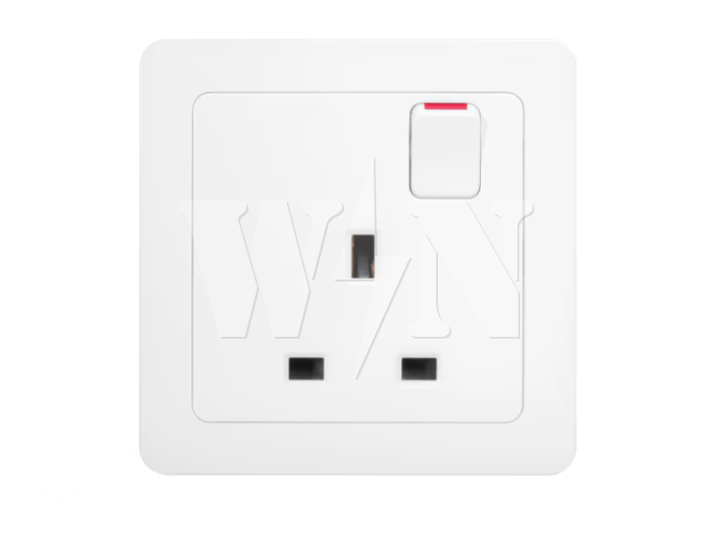 HAGER INSPIRE 13A SWITCH SOCKET (WHITE) WGCS113S