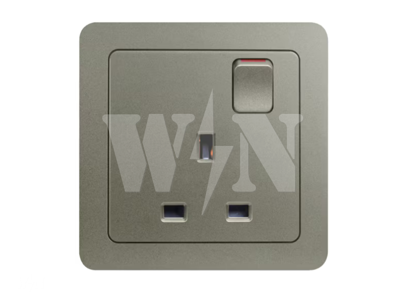 HAGER INSPIRE 13A SWITCH SOCKET (NOBLE BRONZE+BLK FRAME) WGCXS113SNB