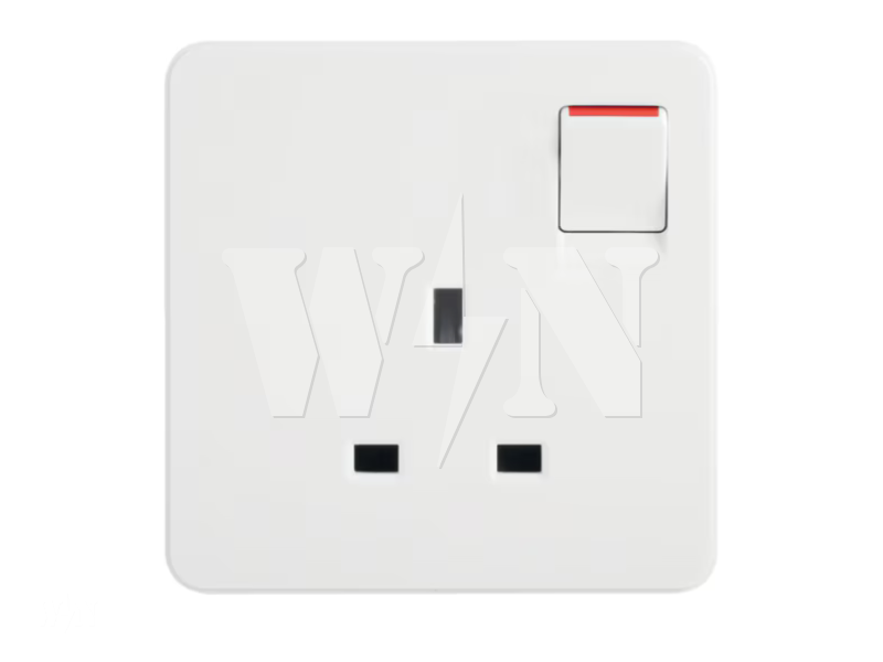 HAGER DREAM 13A SWITCH SOCKET (WHITE) WGDS113S