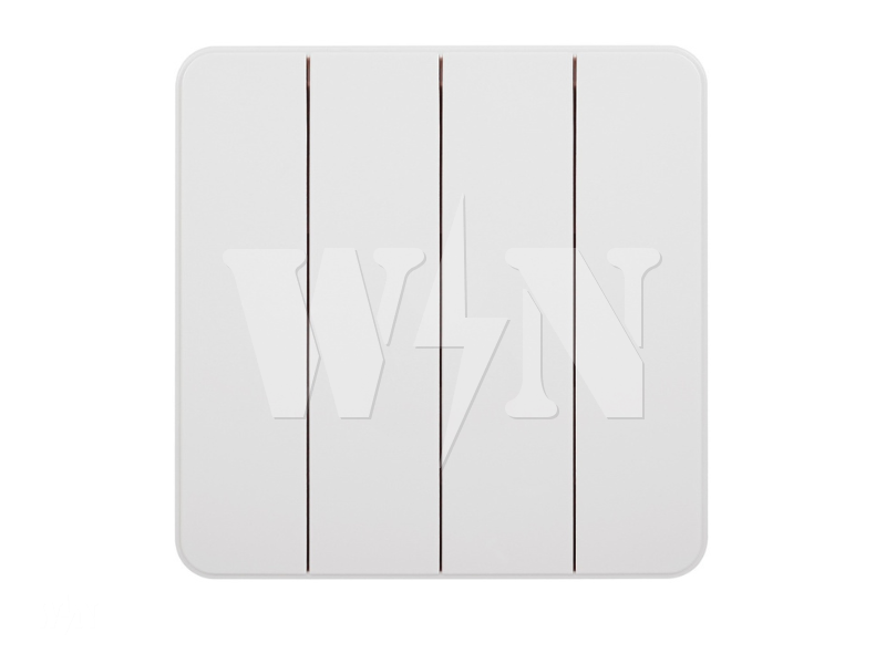 HAGER DREAM 4GANG 1WAY SWITCH (WHITE) WGDL141