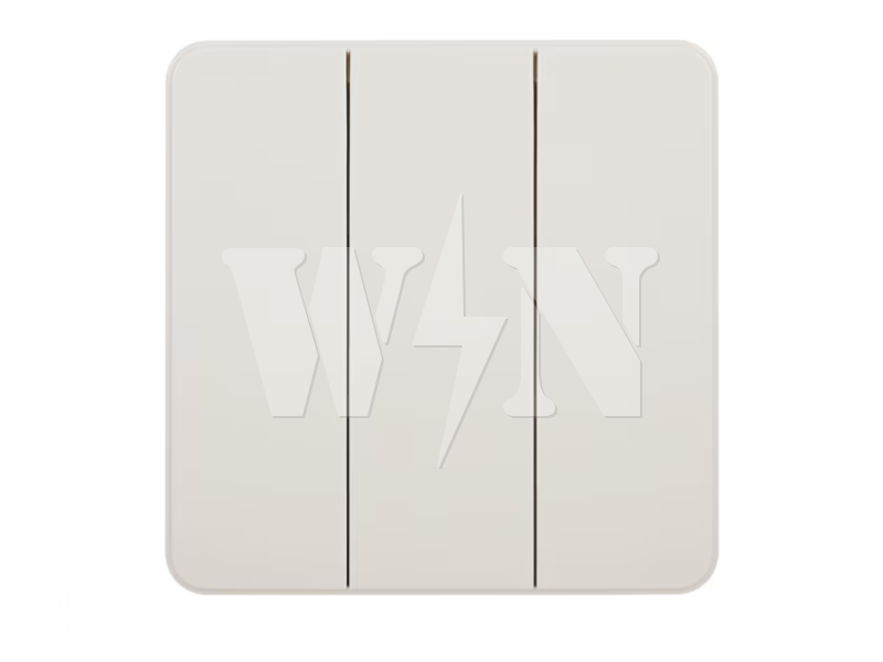 HAGER DREAM 3GANG 2WAY SWITCH (WHITE) WGDL132