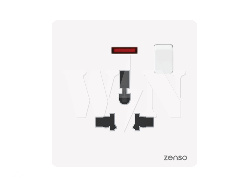 ZENSO GRANDE 13A UNIVERSAL SWITCH SOCKET (WHITE) G3089