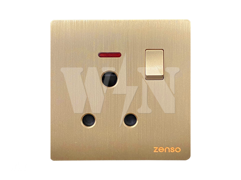 ZENSO GRANDE 15A SWITCH SOCKET (GOLD) G3015