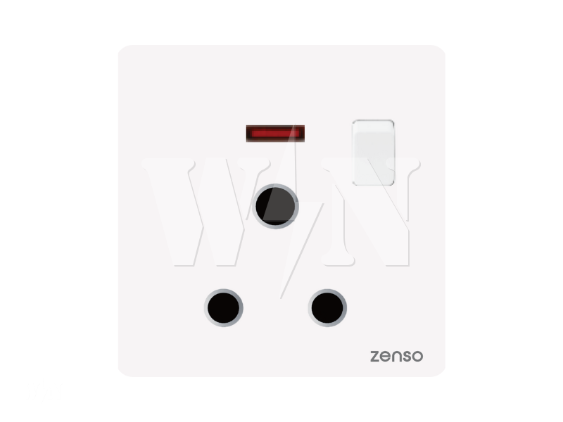 ZENSO GRANDE 15A SWITCH SOCKET (WHITE) W3015