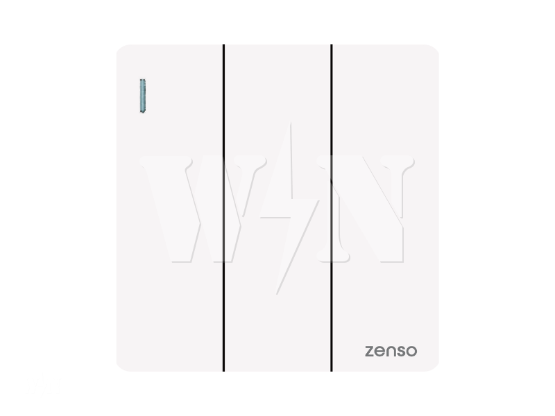 ZENSO GRANDE 3GANG 1WAY (WHITE) W1031