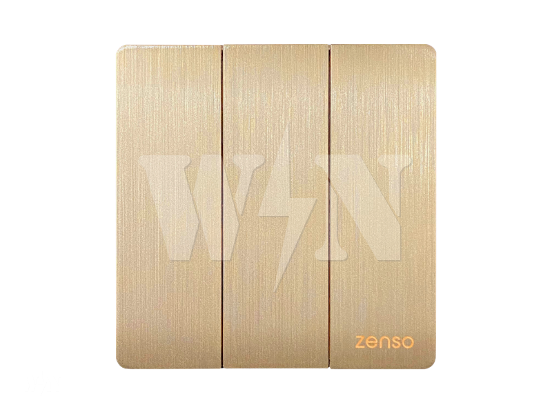 ZENSO GRANDE 3GANG 2WAY (GOLD) G1032