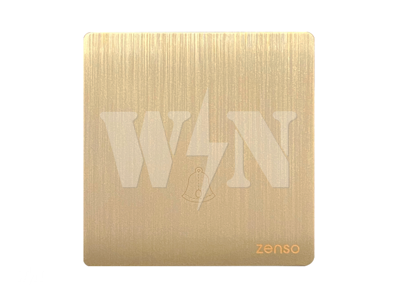 ZENSO GRANDE 1GANG BELL (GOLD) G1011FD