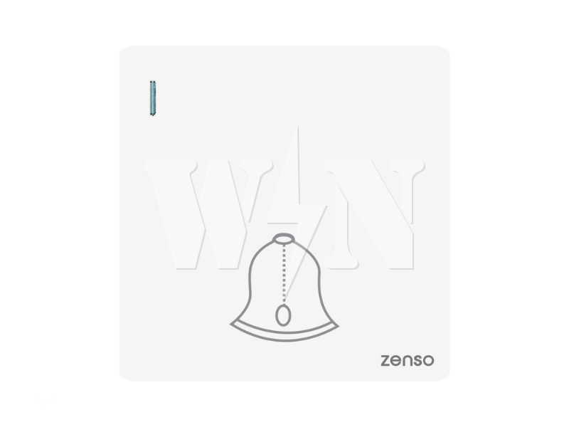 ZENSO GRANDE 1GANG BELL (WHITE) W1011FD