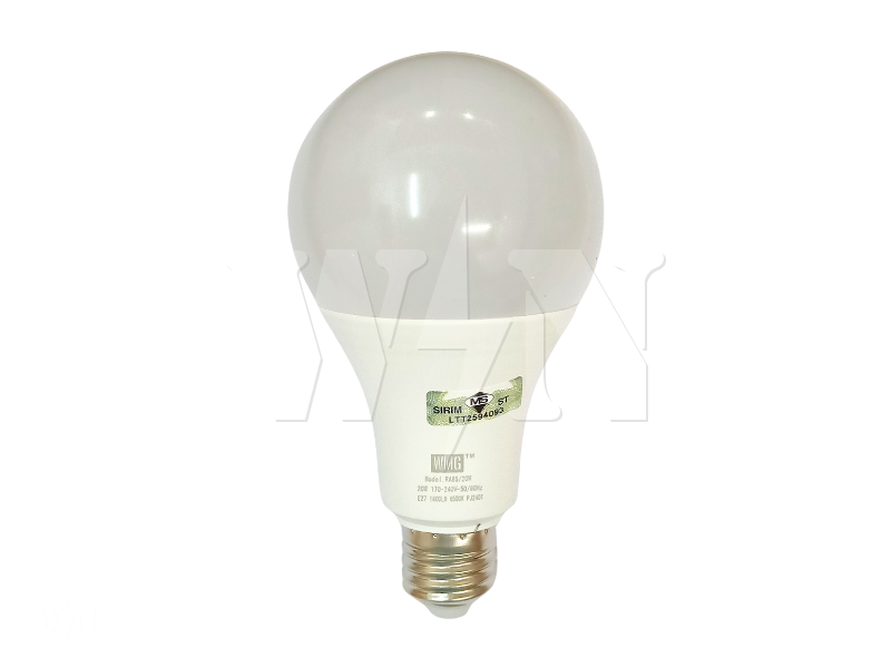 WMG E27 LED BULB 20W A80 (6000K) SIRIM