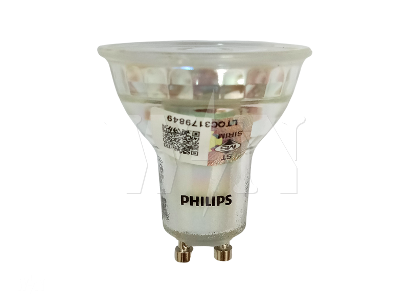 PHILIPS GU10 LED HALOGEN BULB 240V 4.6W (6000K)