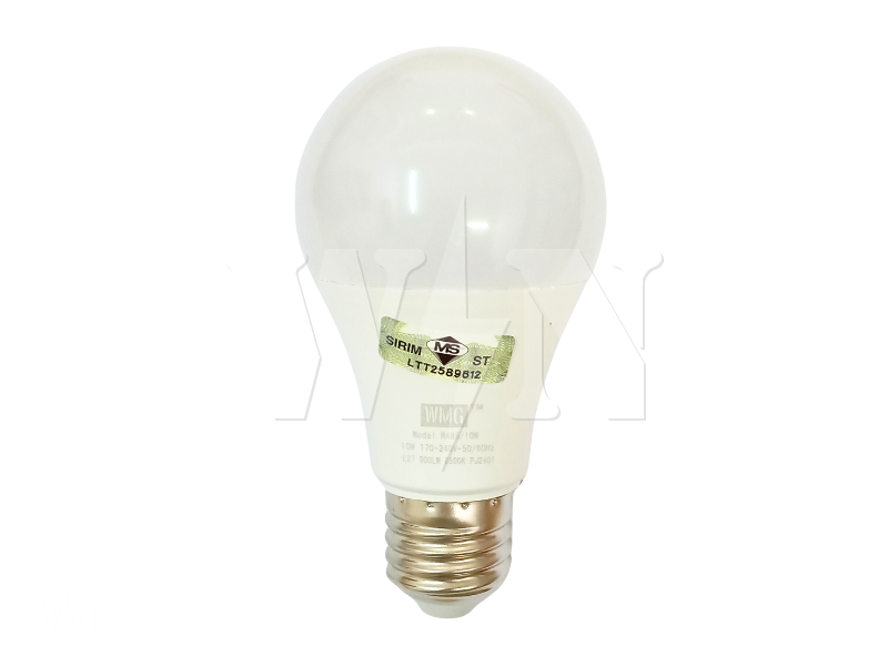 WMG E27 LED BULB 10W A60 (6000K) SIRIM