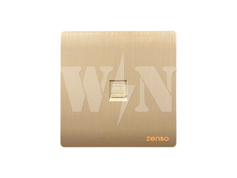 ZENSO GRANDE TELEPHONE SOCKET (GOLD) G2214