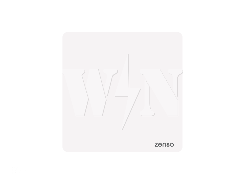 ZENSO GRANDE BLANK PLATE (WHITE) G0001