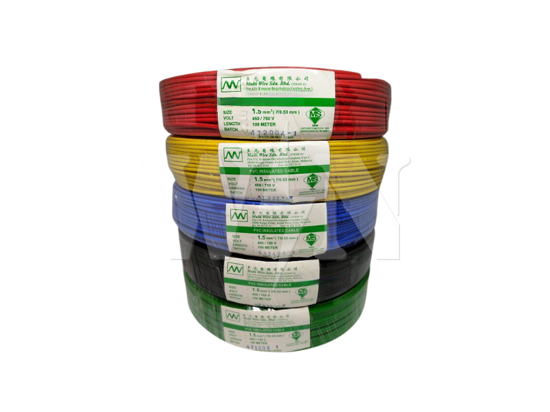 MULTI 1.50MM (7/0.53MM) CABLE S/L (GREEN) #ROLL