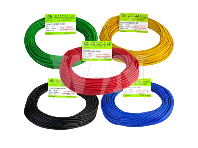 FAJAR AUTO CABLE 28/026 (YELLOW) #ROLL