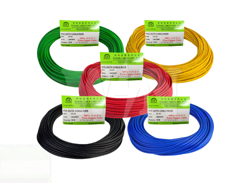 FAJAR AUTO CABLE 65/026 (YELLOW) #ROLL