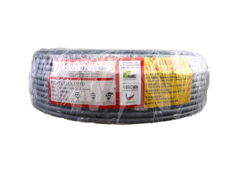 FAJAR FLEXIBLE CABLE 1.50MM X 3 CORE #ROLL