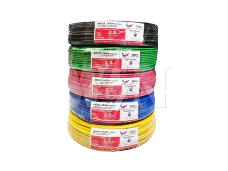 ARUS JAYA 2.50MM CABLE S/L (RED) #ROLL