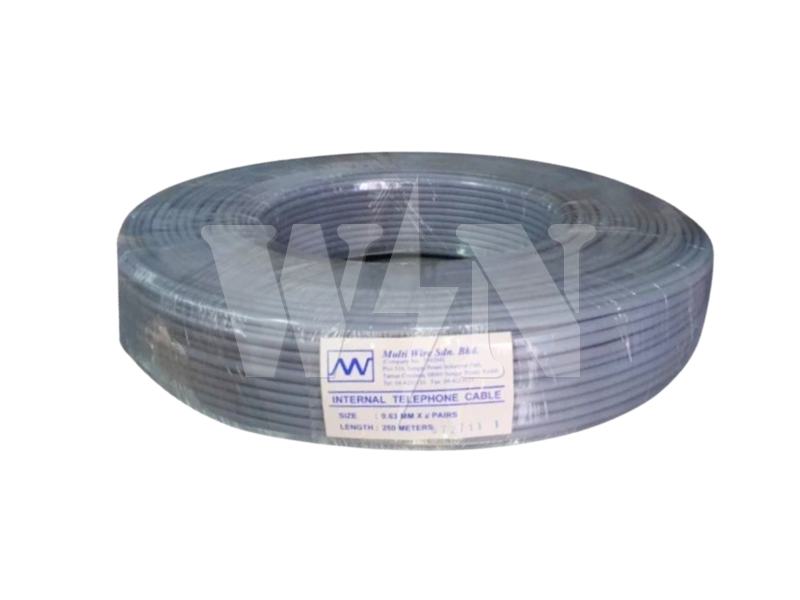 MULTI TELEPHONE WIRE 0.63MM 1PAIR #ROLL