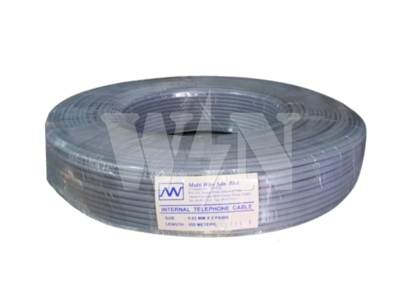 MULTI TELEPHONE WIRE 0.63MM 2PAIR #ROLL